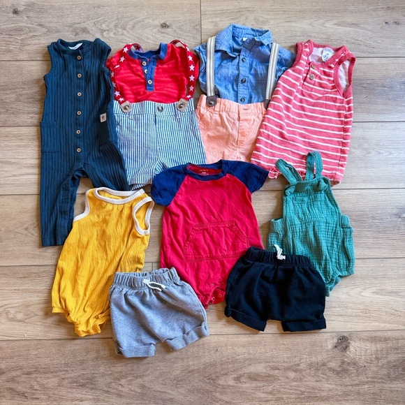 BOYS 6-9 MONTH ADORABLE BACK TO SCHOOL BUNDLE - Picture 1 of 9